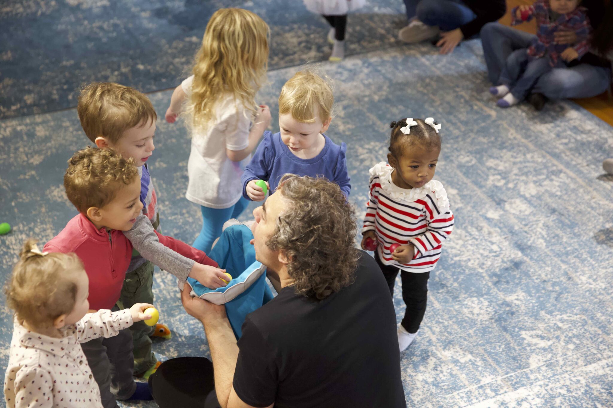 Teacher with kids.