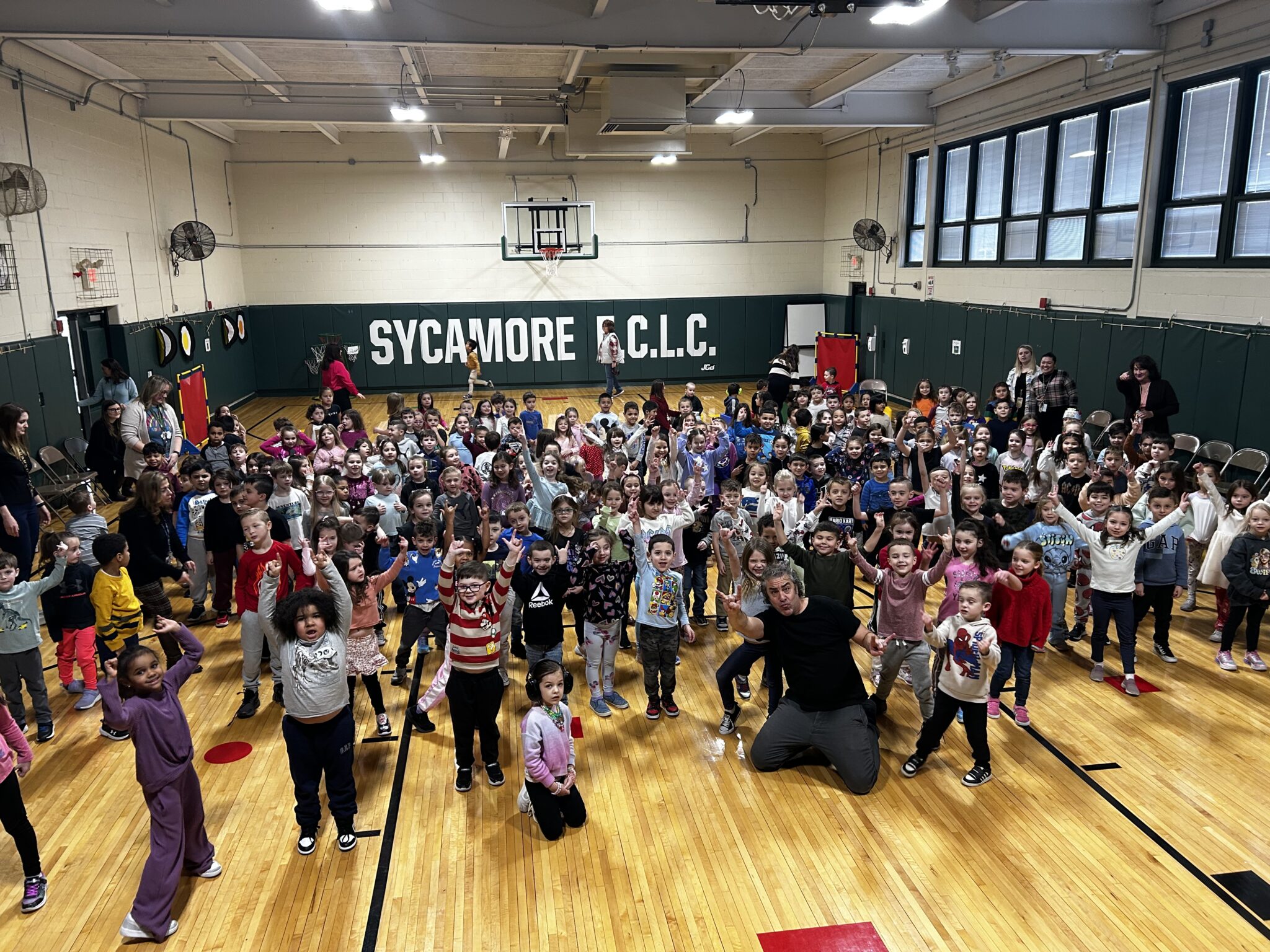 Large Assembly of children